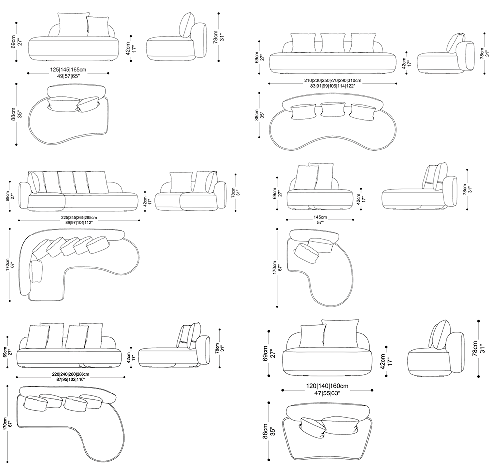 Image of the complete dimensions of the product